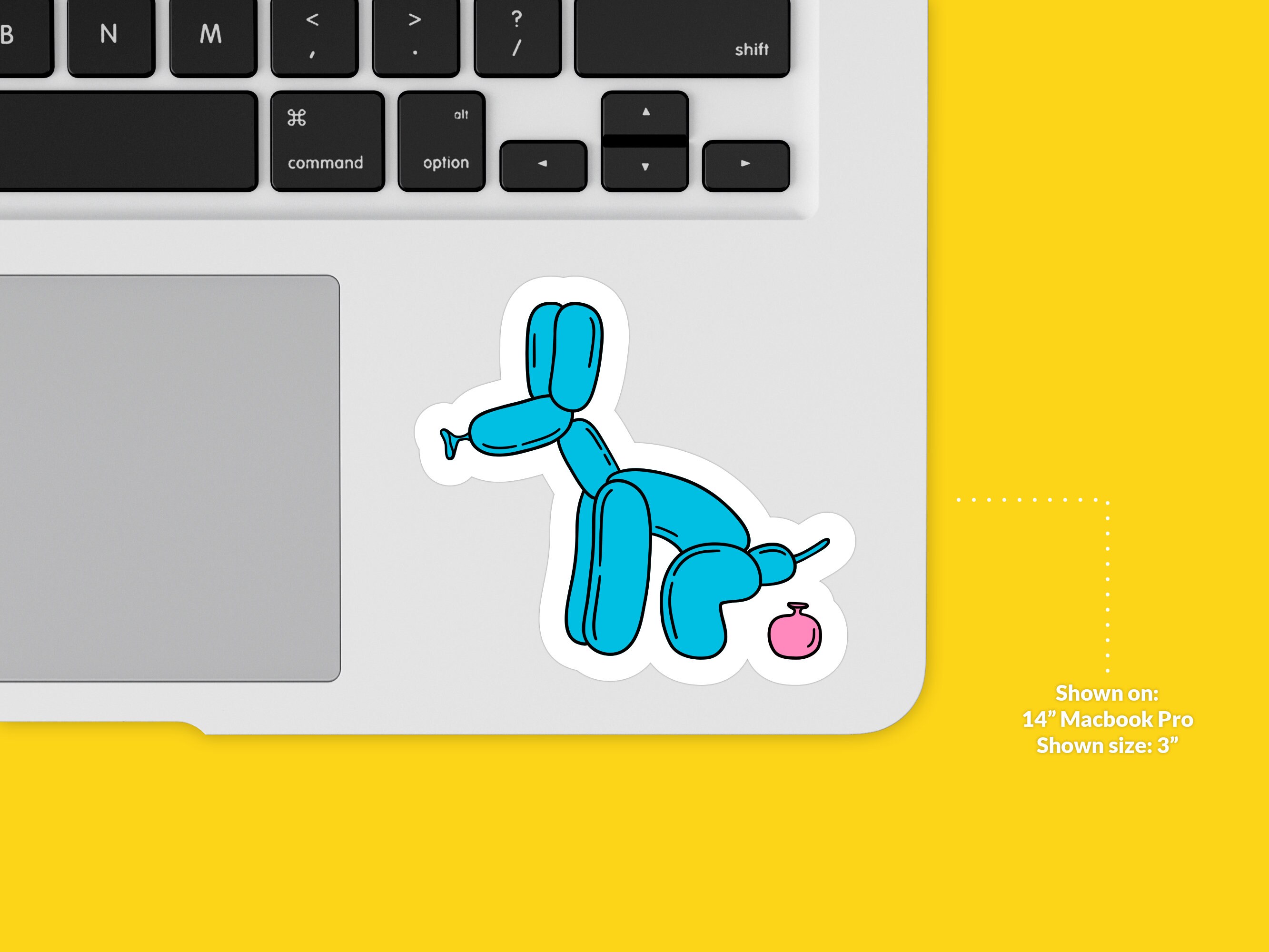 Pooping Balloon Dog Sticker - Etsy