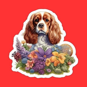 Cavalier King Charles Spaniel Dog Sticker