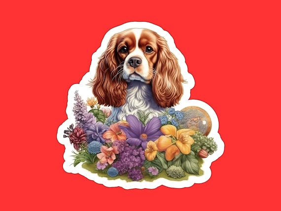 2 Piece Cavalier King Charles Spaniel PJ Set - Tri Purple 2 Piece Cavalier King Charles Spaniel PJ Set - Tri Purple