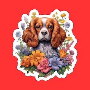 Cavalier King Charles Spaniel Dog Sticker