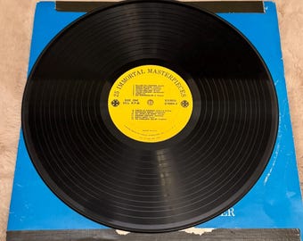 Two Vintage Vinyl Albums! 1. 25 Immortal Masterpieces. 2. The Sound of Music. Very Rare and Collectible Vinyls! 25