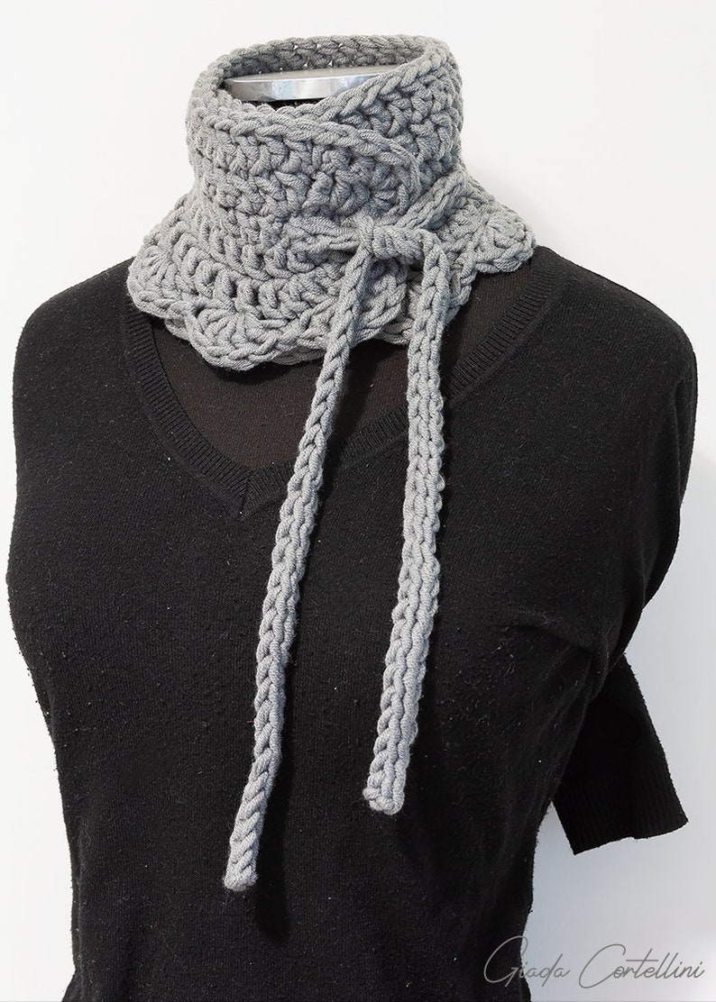 Neck Warmer Crochet Pattern, Neck Warmer Tutorial, Crochet Cowl Pattern