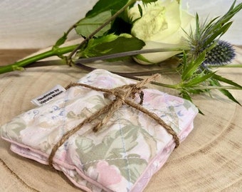 Handmade Lavender Rice Hand Warmers: Quilted Reusable Warmers