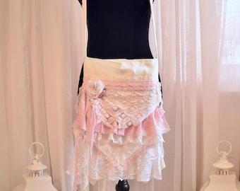Handmade Lace Crossbody Bag – Shabby Chic Boho Purse