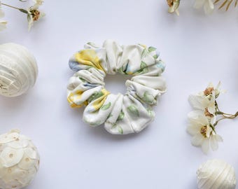 Handmade Floral Scrunchie: Cottage Core Hair Accessory