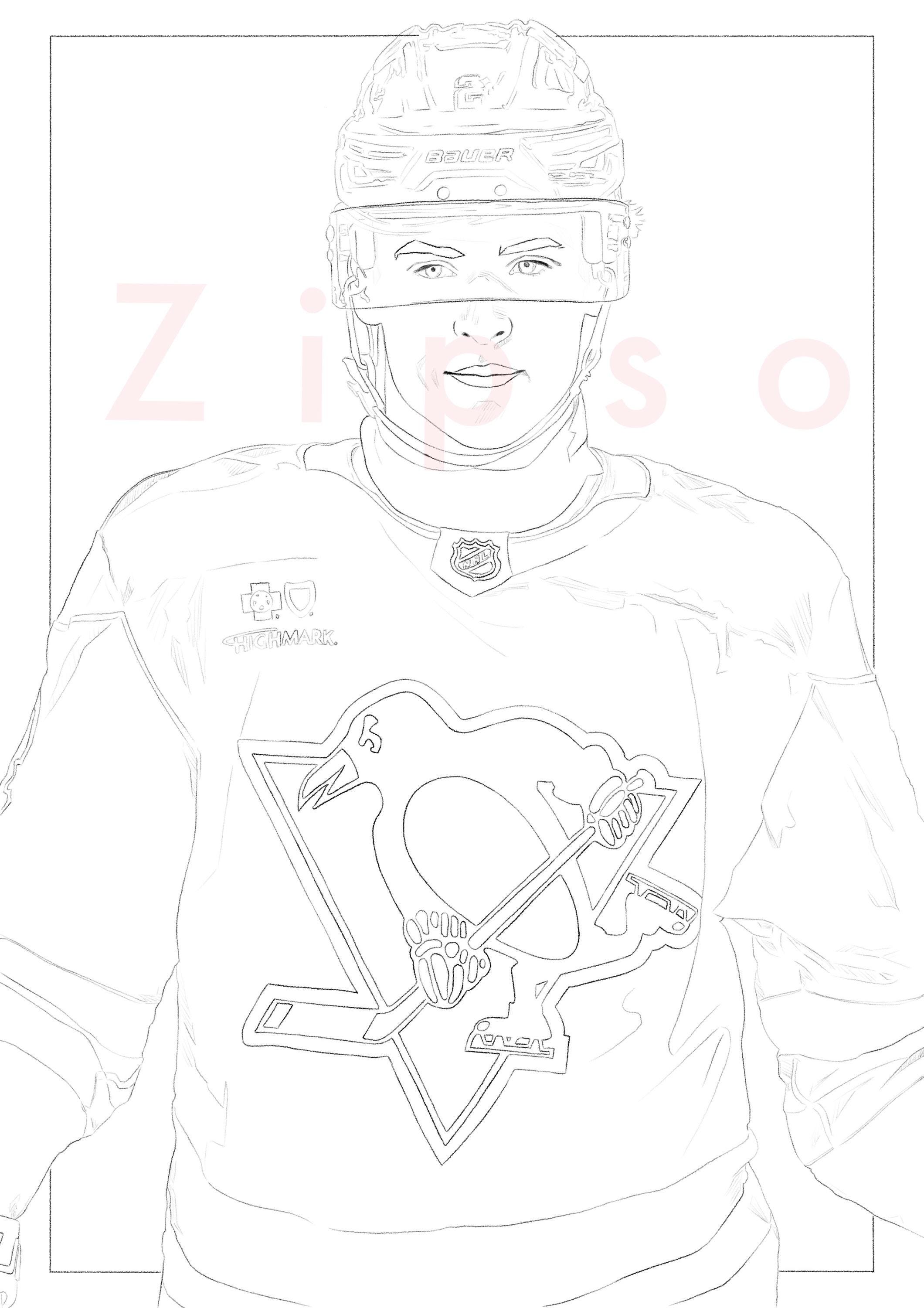 Rutger Mcgroarty Coloring Printables, Pages, Watercolour, Colouring,  Scranton Penguins, Ice Hockey, Pittsburgh Penguins, Winnipeg Jets, AHL -  Etsy, image size:2120x3000