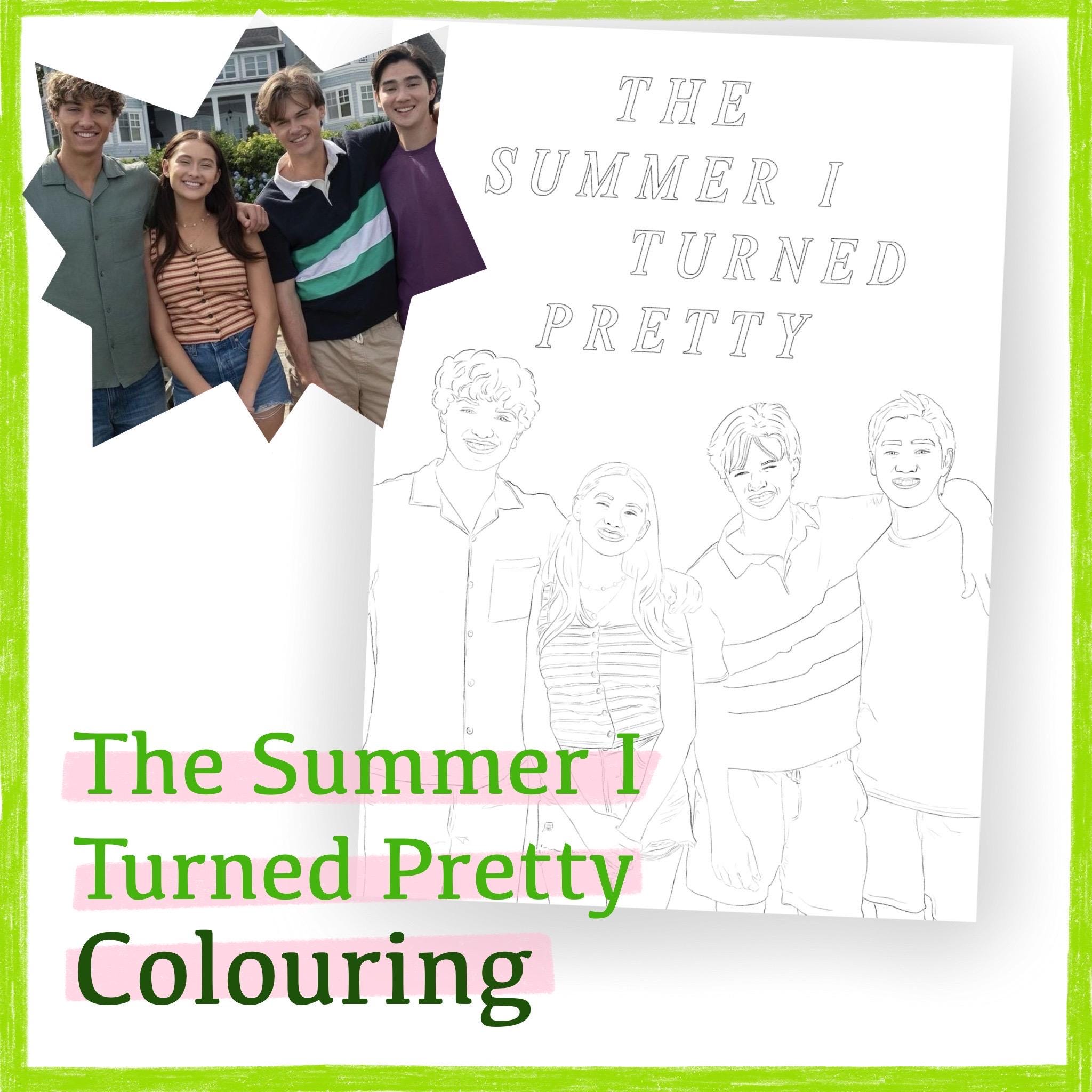 The Summer I Turned Pretty Coloring Printables, Pages, Poster, TSITP ...