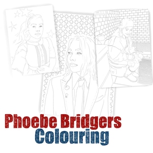 Phoebe Bridgers Coloring Printables, Poster, BoyGenius, punisher, stranger in the alps