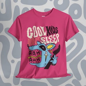 Punk racoon animal with guitar T-Shirt | Funny Unisex Graphic Tee for Music Lovers | punk rock tshirt | rock music tshirt