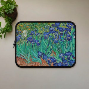 Van Gogh Irises Laptop Sleeve - Art Laptop Bag for 13, 14, 15, 17 Inch MacBook - Stylish Laptop Cover Gift for Coworker