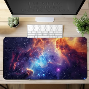 Desk Mat Galaxy Cosmic | Space Gaming Mouse Mat, Galaxy Large Mousepad & XXL Deskpad for Keyboard or Laptop
