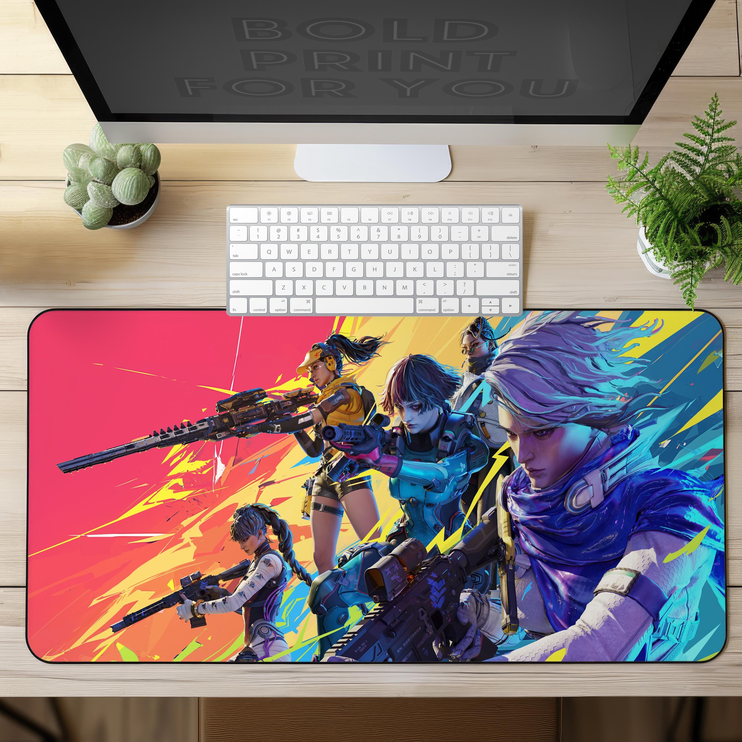FragPunk 2 Desk Mat, funny gaming mouse mat, Anime Keyboard Gaming Desk Pad, Large Gaming mousepad, XXL extended deskpad, desk accessories