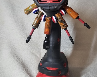Gran regalo para los aficionados al bricolaje. Portapuntas de destornillador Drill Daddy con 4 puntas de destornillador
