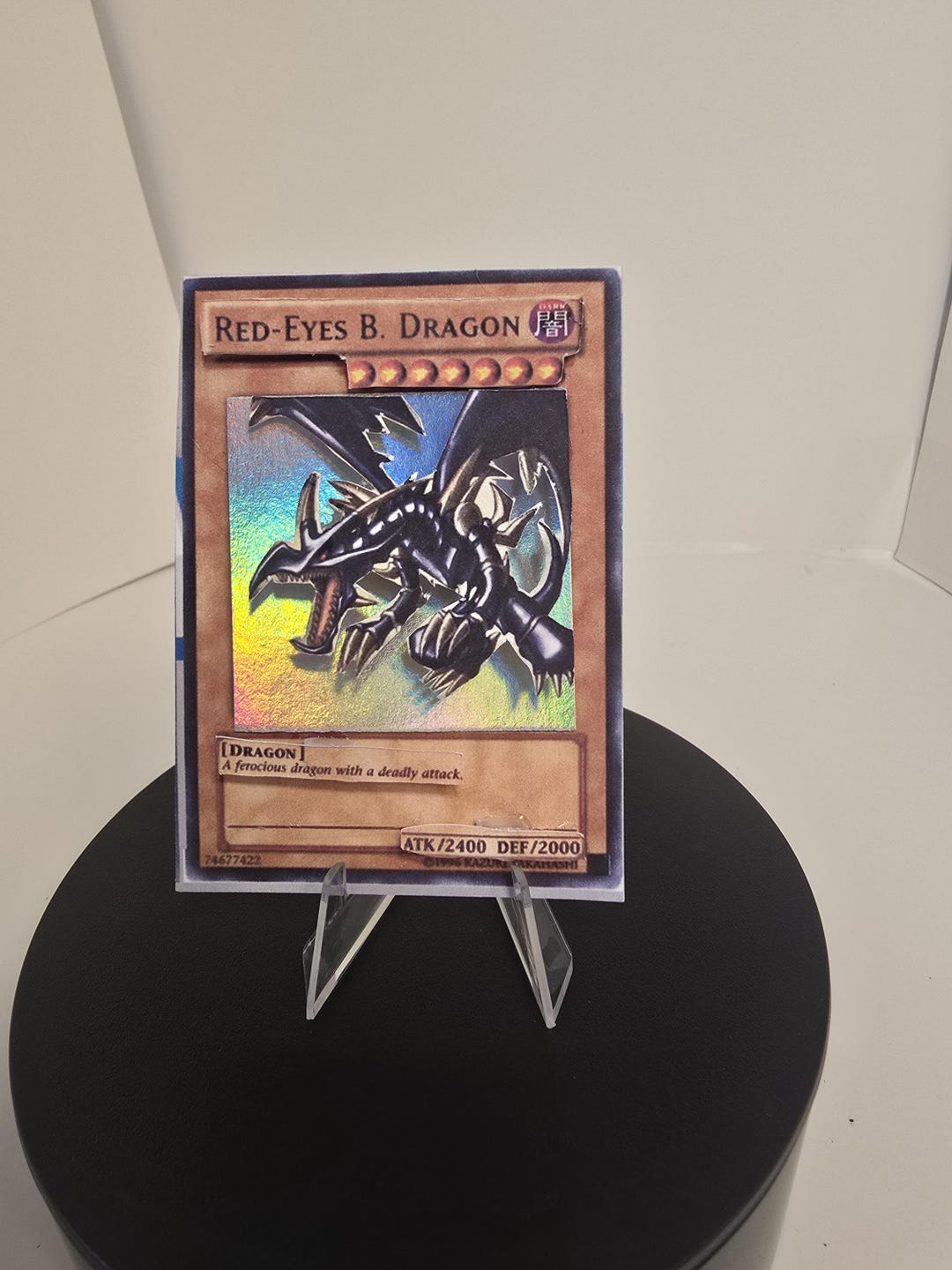 Yugioh Red Eyes Black Dragon Card Pop - Etsy