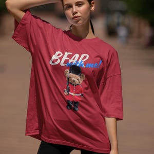 Teddy Bear Shirt – Cute Teddy Bear T Shirt, Bear Lover Gift, British Guard Bear Tee, Funny Bear T-Shirt, Cartoon Bear Shirt for All Ages