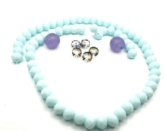 Blue Horizon Beaded Stretch Bracelet Making DIY Kit