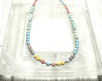 Rainbow Agate Gemstone Necklace