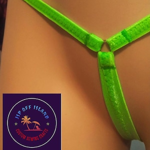 Clitoral Exciter, Peek-A-boo Micro G-String with Sliding Ring for Her extra Stimulation, Sexy-wear