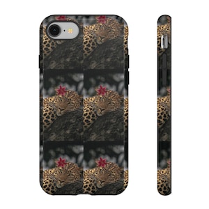Sleeping Leopard Pattern phone case | Animal Print phone case