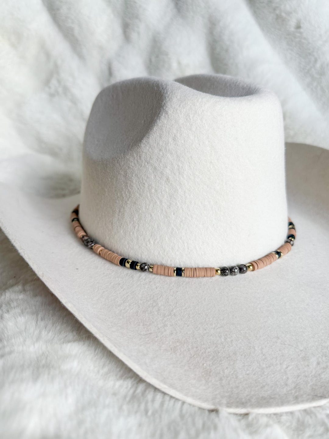 Elegant Beige Hat with Decorative Band custome made brand new Braided Wrap Hat Band Western Cowboys Ladies Hat Decoration  main image 3