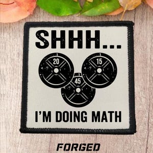 Custom Gym Lover Patch with Velcro | Weight-Counting Patch for Crossfit Enthusiasts Velcro Crossfit bag patch for fitness stars 2.5&quot;x 2.5&quot;