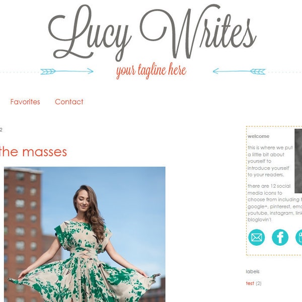 Lucy - Blogger Template