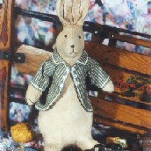 Velveteen Rabbit  Sewing Pattern  Peter Rabbit Sewing Pattern Velveteen Rabbit Pattern Easy Bunny Rabbit Sewing Pattern  DIY rabbit 15&quot;