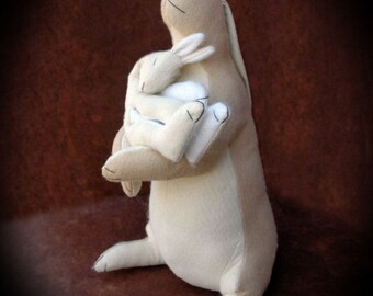 Papa / Baby Bunny Sewing Pattern Rabbit sewing pattern 15"