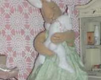 PDF Bunny Pattern mama Bunny / Baby pattern Rabbit pattern Easy rabbit pattern