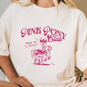 Comfort Colors® Pink Pony Club Shirt, Midwest Princess Tour, Sapphic Lesbian Pride Music Shirt, Keep On Dancing, WLW Pride Music Tee