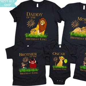 Lion King Family Birthday Shirt, Lion King Birthday Shirt, Simba Boy&#39;s Tee, Lion King Birthday Tee, Lion King Birthday Party