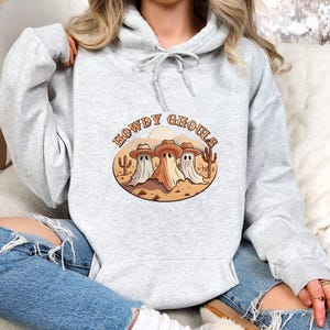 Halloween Ghost Hoodie,  Halloween Party Shirt, Spooky Season Shirt, Fall Shirt, Autumn Shirt, Halloween Women&#39;s Shirt, Halloween Hoodie