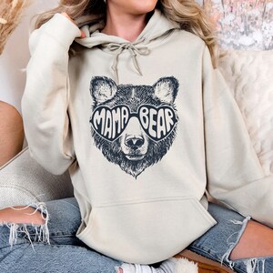Mama Bär Hoodie, Muttertagsgeschenk, Mama Bär Geschenk, Geschenk für Mama, Geschenke, Tier Naturel Liebhaber Hoodie, süßer Mama Bär Hoodie, Mama Leben