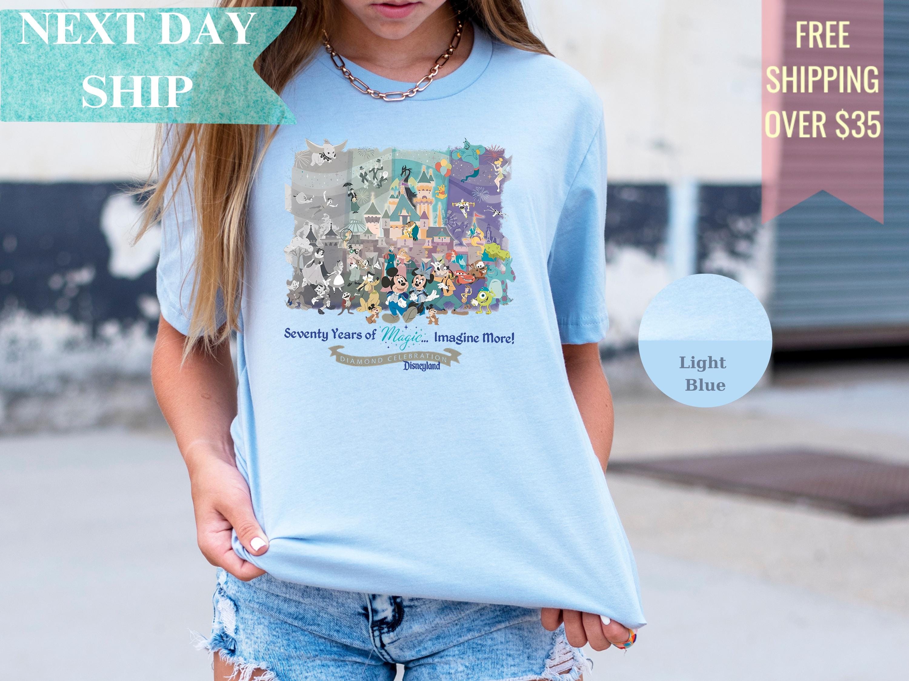 ディズニーランド70周年記念Tシャツ、マジック・イマジン・モア