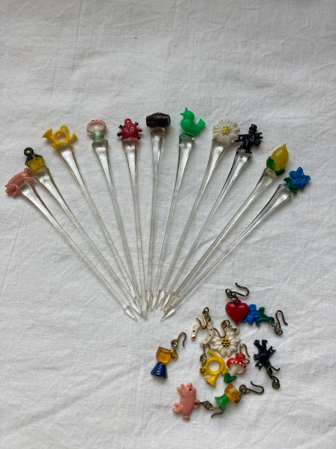 Cocktail Sticks . Plastic Cocktail Sticks . Midcentury Modern Etsy