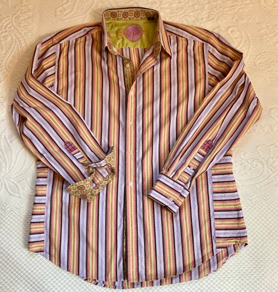 Robert Graham button down shirt . flip cuff casual