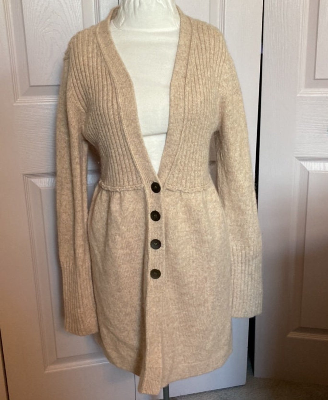 Nine Vest Sweater . Sweater Coat . Cardigan . Beige Cardigan . - Etsy Canada