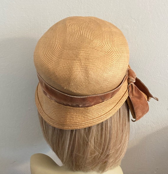 30s straw cloche . straw hat . 30s straw hat . st… - image 3