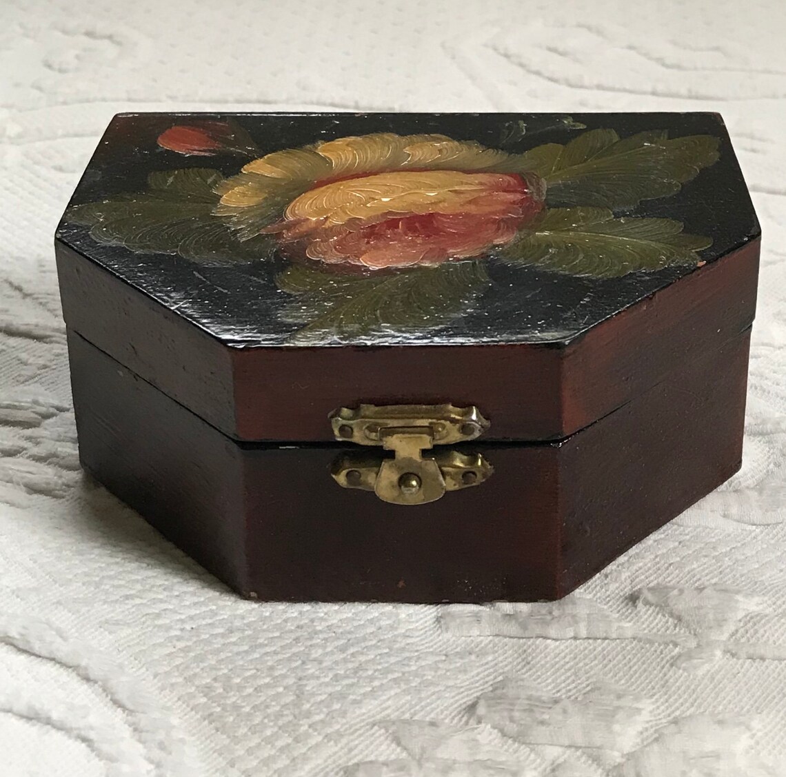 Hand Painted Wood Box . Wood Box Hand Made . Wood Box . Hand Etsy