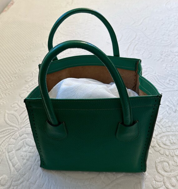 vintage Ronay hand bag . emerald green Ronay bag … - image 2