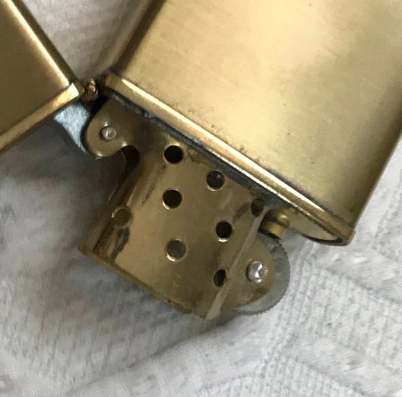 Lighter . Brushed Brass Lighter . Made in Japan . Brass Etsy