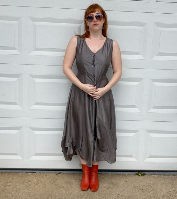 silver formal dress with shrug . tea and Scones .… - image 3