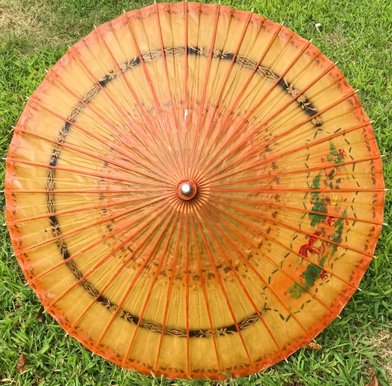 parasol . bamboo rice paper parasol . 40s parasol