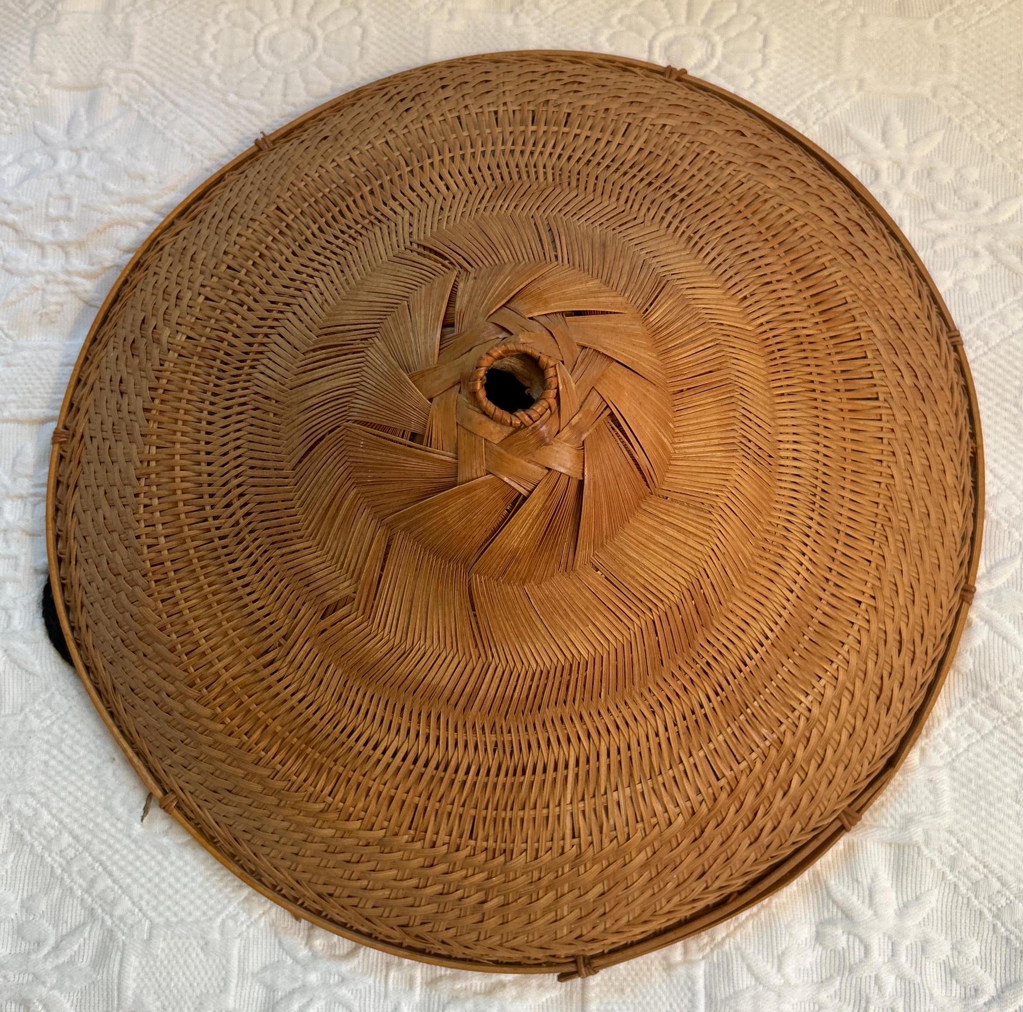 Bambus Bauernhut. handgewebter Hut. Asiatischer Kegelhut. Reis Hut. Kuli Hut  - Etsy.de