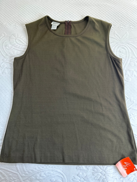 Vera Neumann olive green top . original Vera Neuma