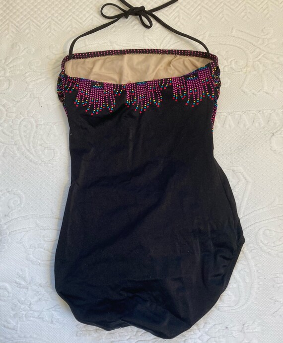 vintage bathing suit . 70s bathing suit . XS Gem