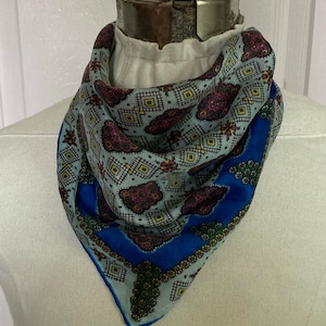 silk bandana . 60s silk bandana .