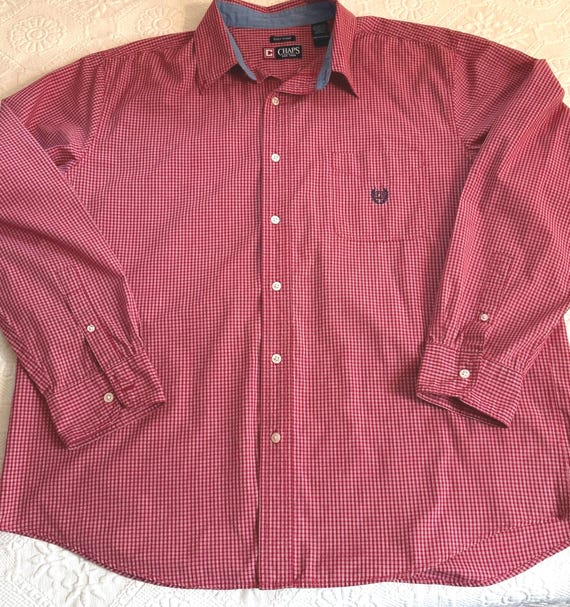 Chaps Ralph Lauren, vintage Ralph Lauren chaps button down . red white and blue