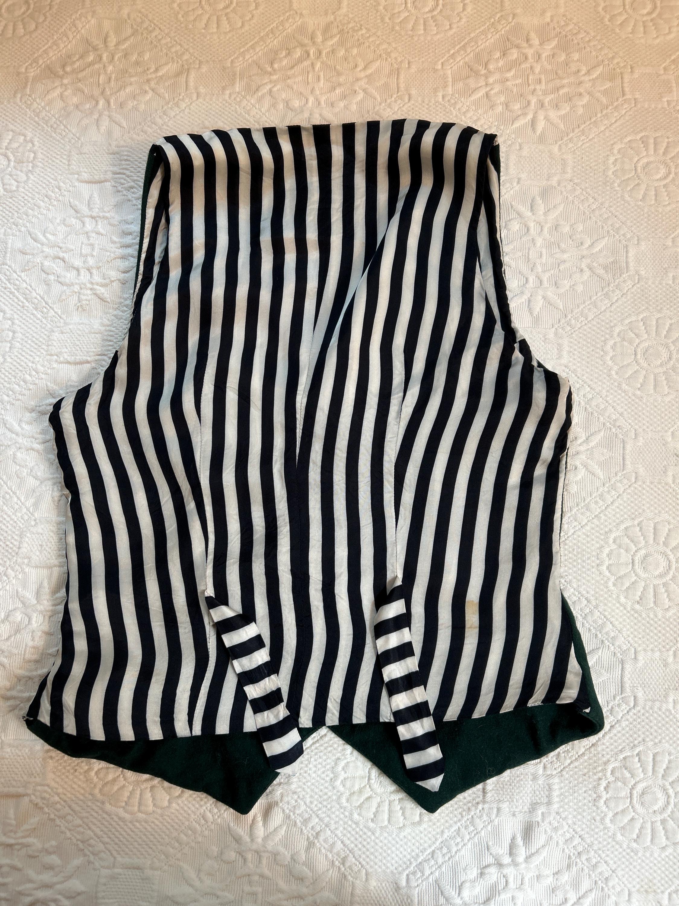 ベスト・ジレ Moschino Two-tone wool and satin oversize vest Vintage 80s 90s Cheap And Chic By Moschino Black Wool Red