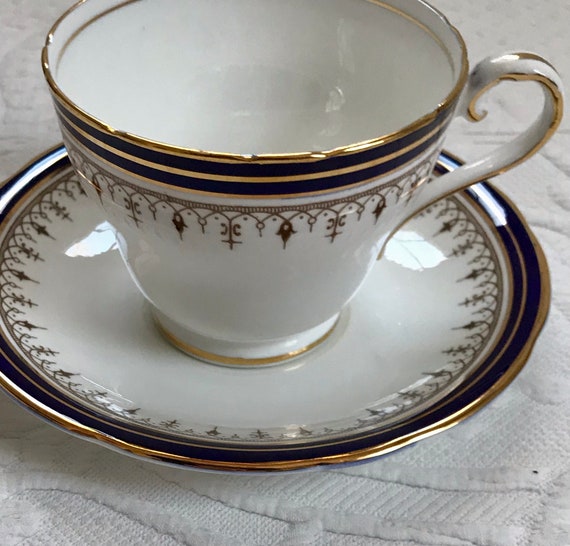 Aynsley Leighton Cobalt Cup and Saucer Aynsley Leighton Cobalt Cup and Saucer
